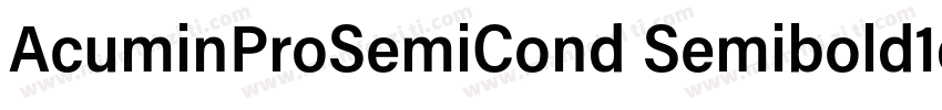 AcuminProSemiCond Semibold1d字体转换